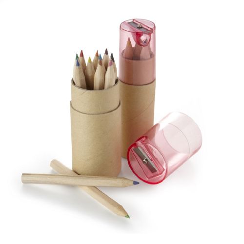 12 coloured pencils in tube - Image 2